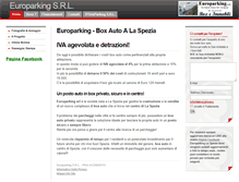 Tablet Screenshot of europarkingsrl.it